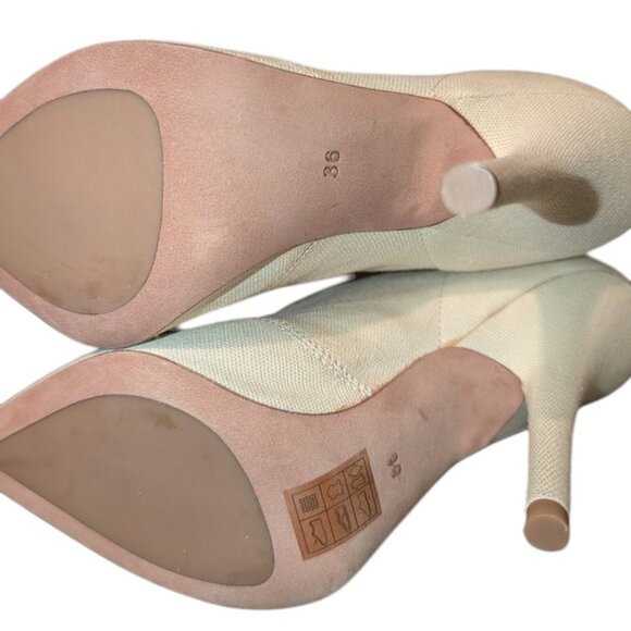 NEW Yeezy Season 6 Stretch Canvas Lace Up Ankle Boot Military Victorian Stiletto - Picture 7 of 8